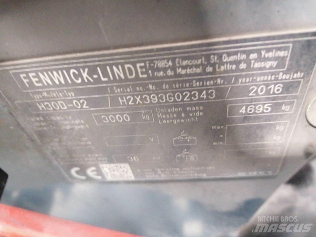 Linde H30D-02 Diesel gaffeltrucks