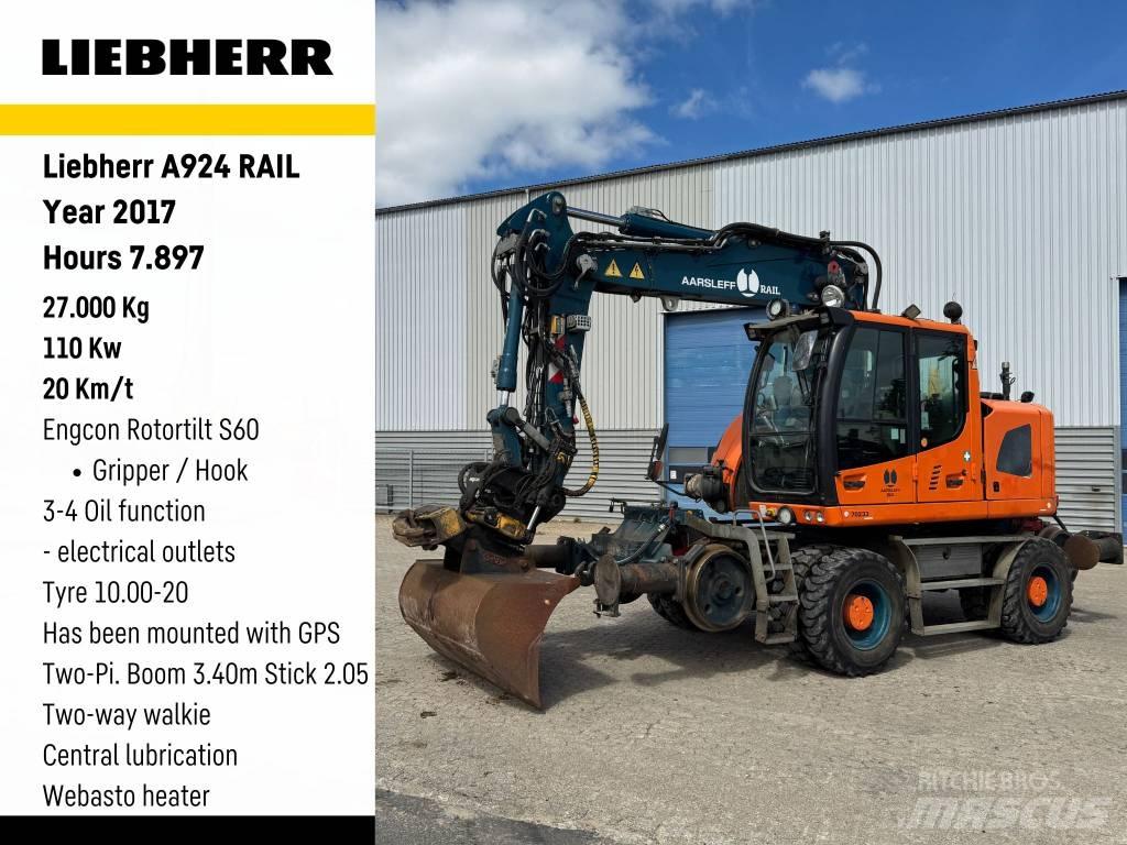 Liebherr A 924 Rail Gravemaskiner på hjul