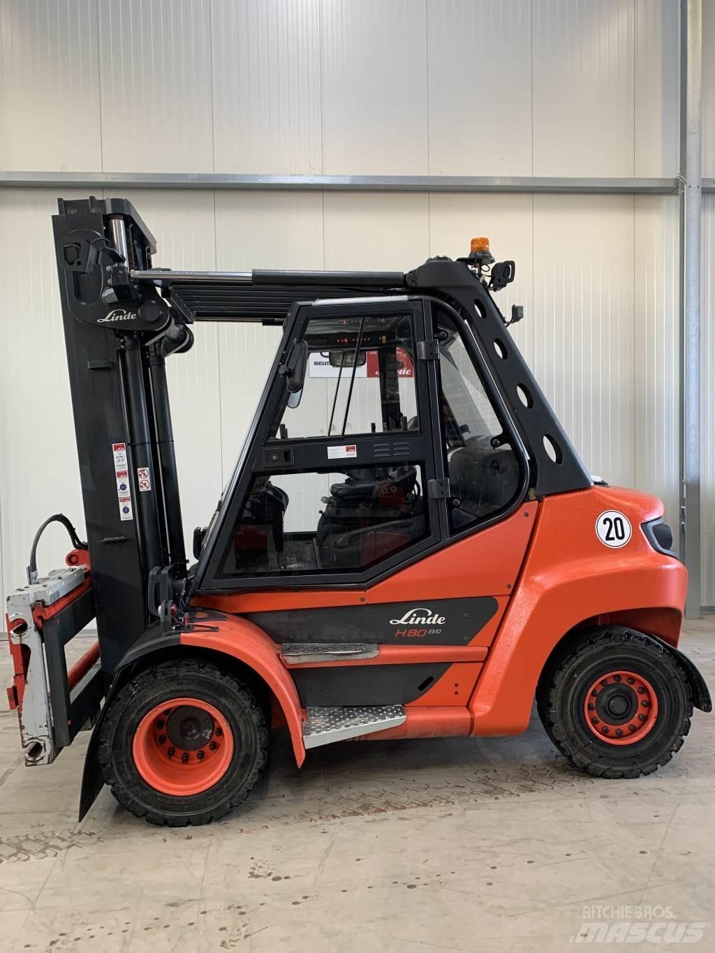 Linde H80D Diesel gaffeltrucks