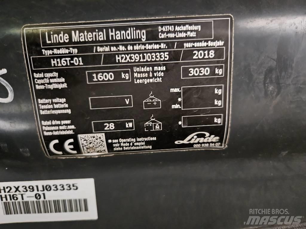 Linde H16T LPG gaffeltrucks