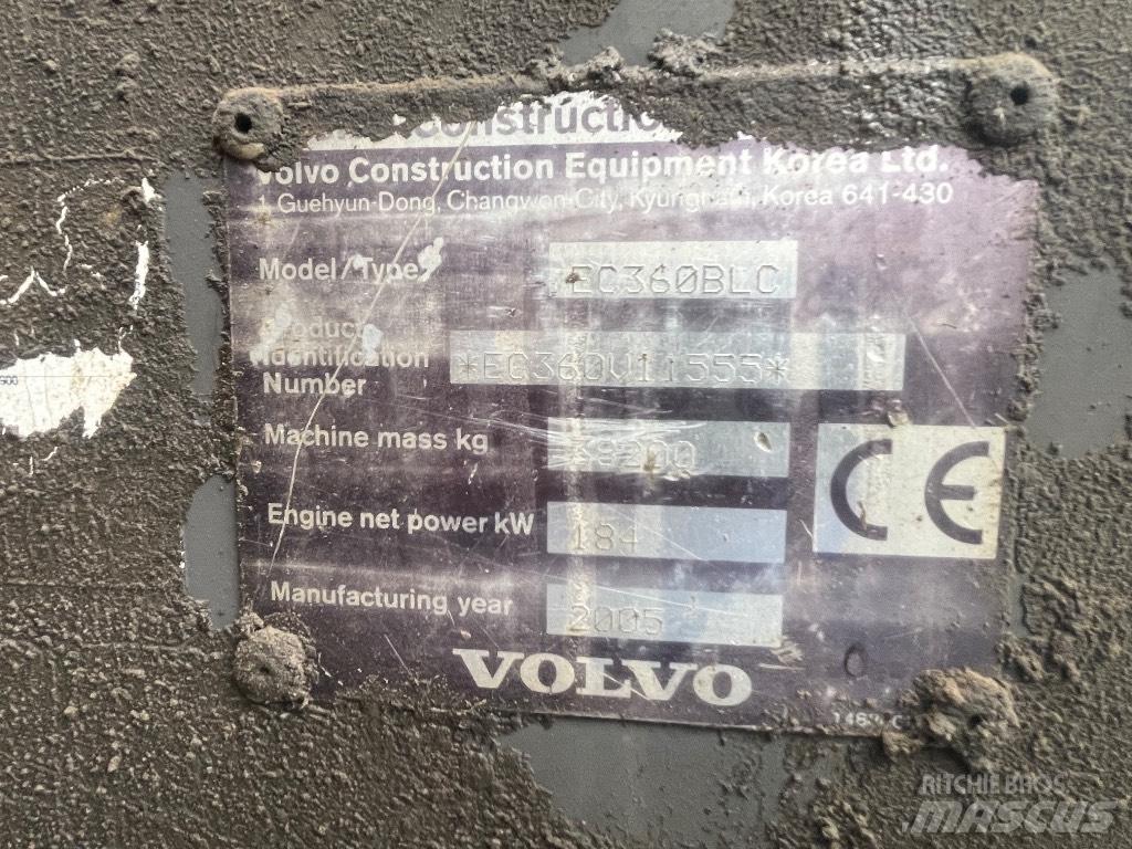 Volvo Ec360blc Gravemaskiner på larvebånd