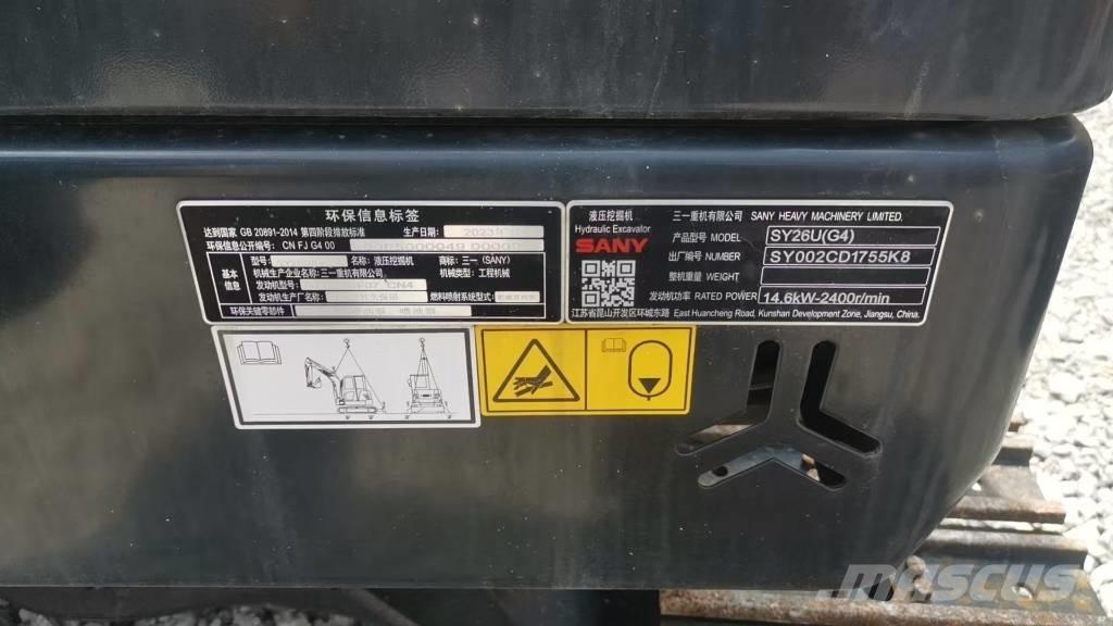 Sany SY26U Minigravemaskiner