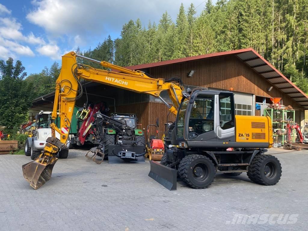 Hitachi ZX 140 W-3 Gravemaskiner på hjul