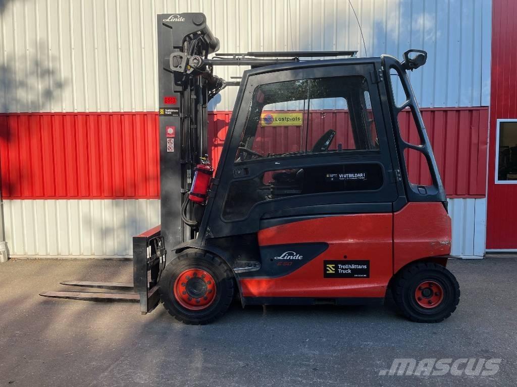 Linde E50HL-01/600 El gaffeltrucks
