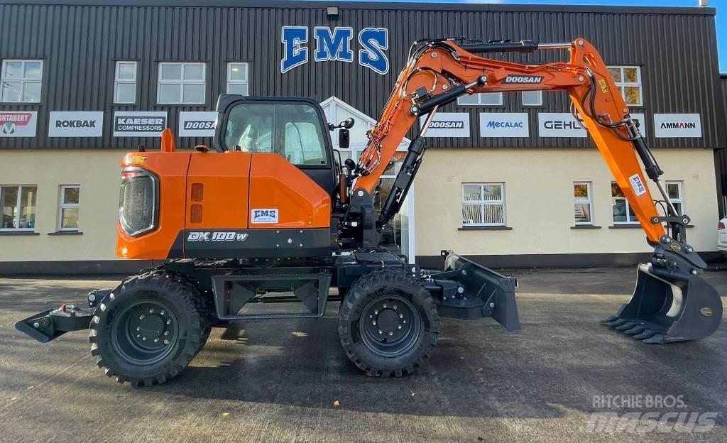 Doosan DX100W-7 Gravemaskiner på hjul
