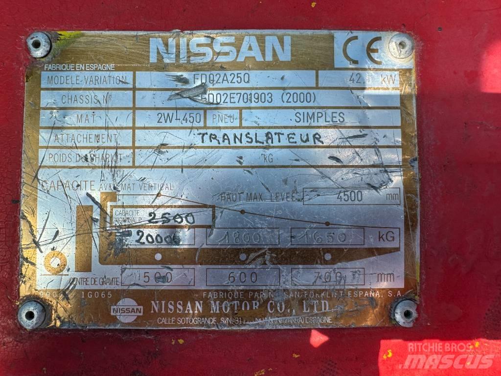 Nissan FD02A25Q Diesel gaffeltrucks