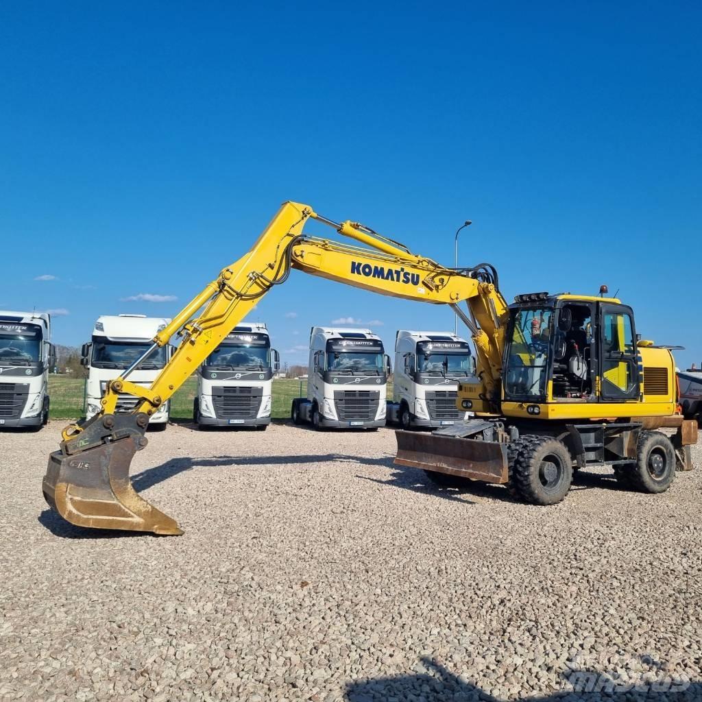 Komatsu PW160 - 11 Gravemaskiner på hjul