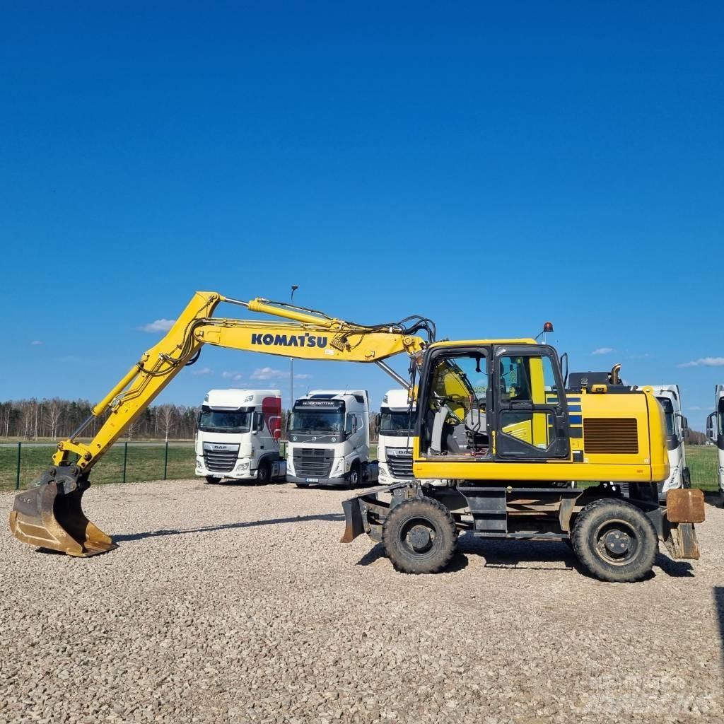 Komatsu PW160 - 11 Gravemaskiner på hjul