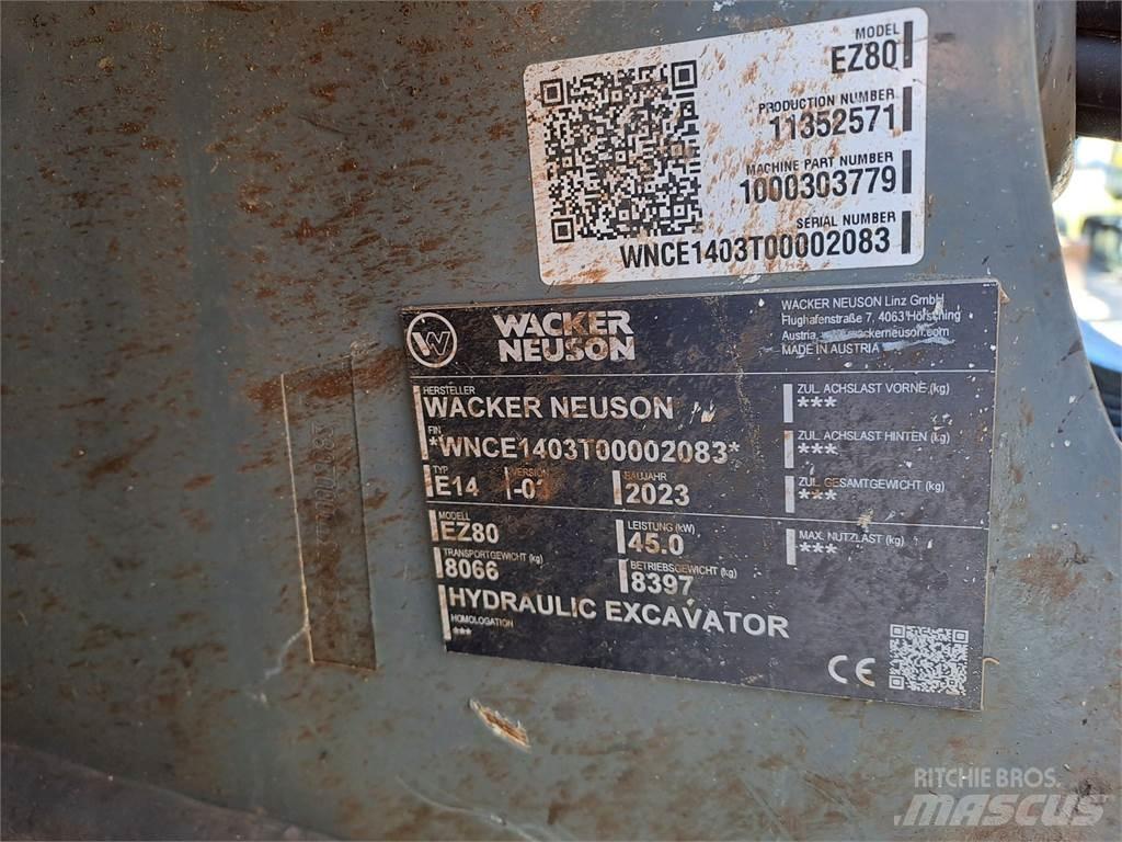Wacker Neuson EZ80 Gravemaskiner på larvebånd