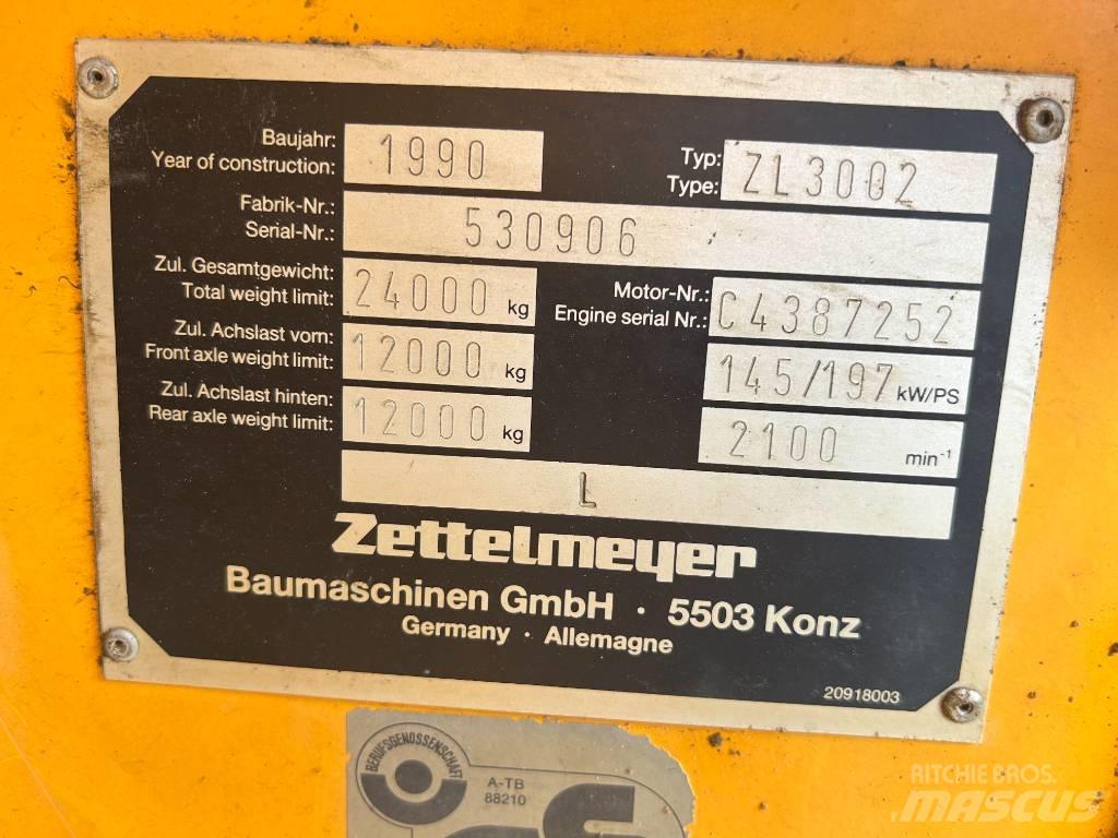 Zettelmeyer ZL 3002 Læssemaskiner på hjul