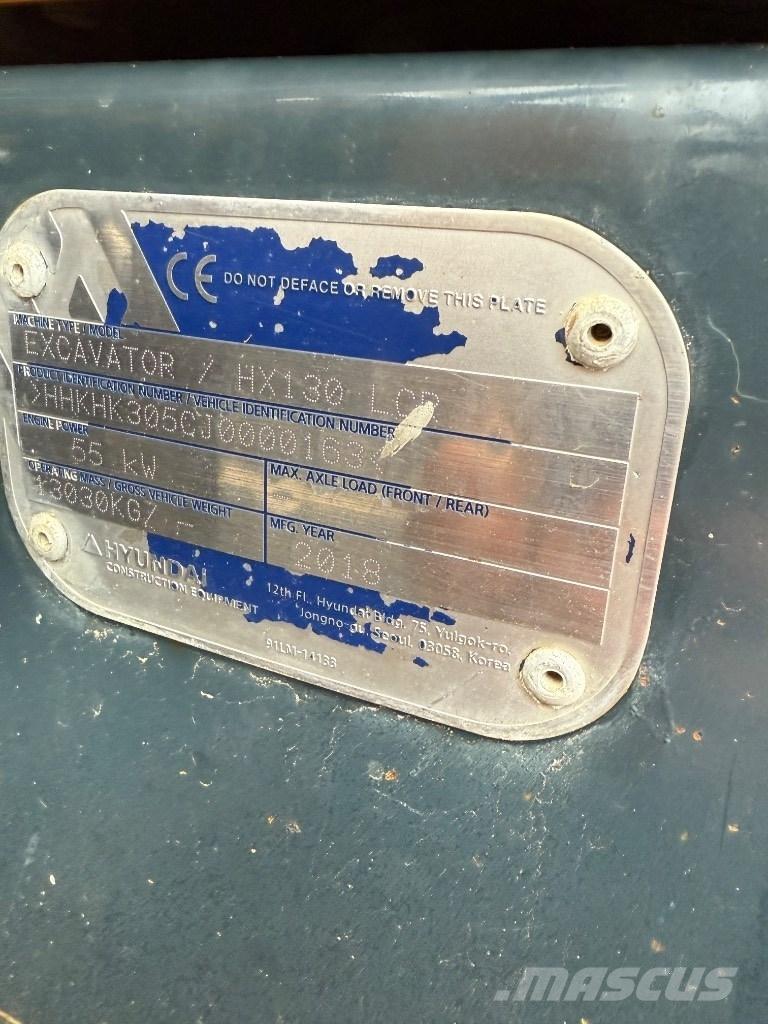 Hyundai HX 130 LCR Gravemaskiner på larvebånd