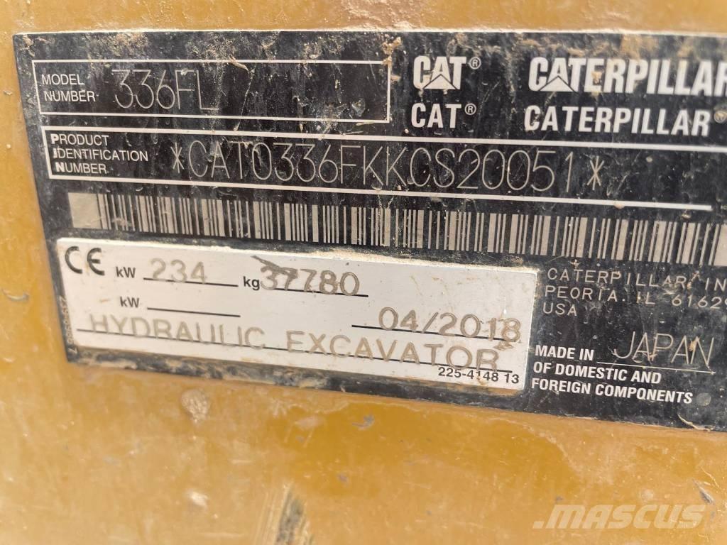 CAT 336FL Gravemaskiner på larvebånd