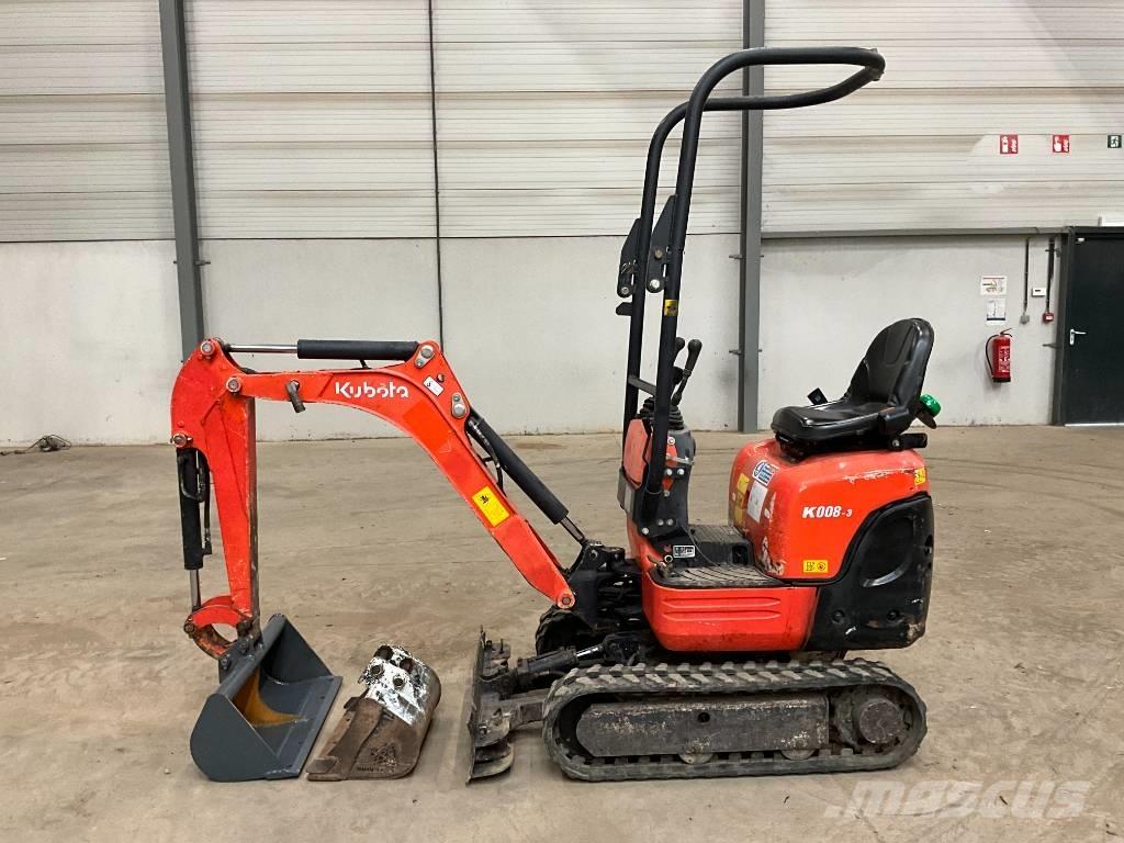 Kubota K 008-3 Minigravemaskiner
