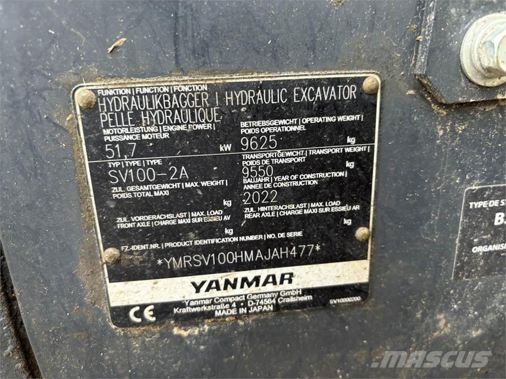 Yanmar SV100-2A Gravemaskiner på larvebånd