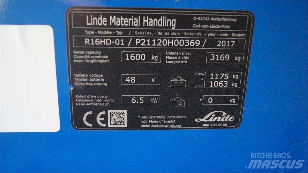 Linde R16HD Reachtruck