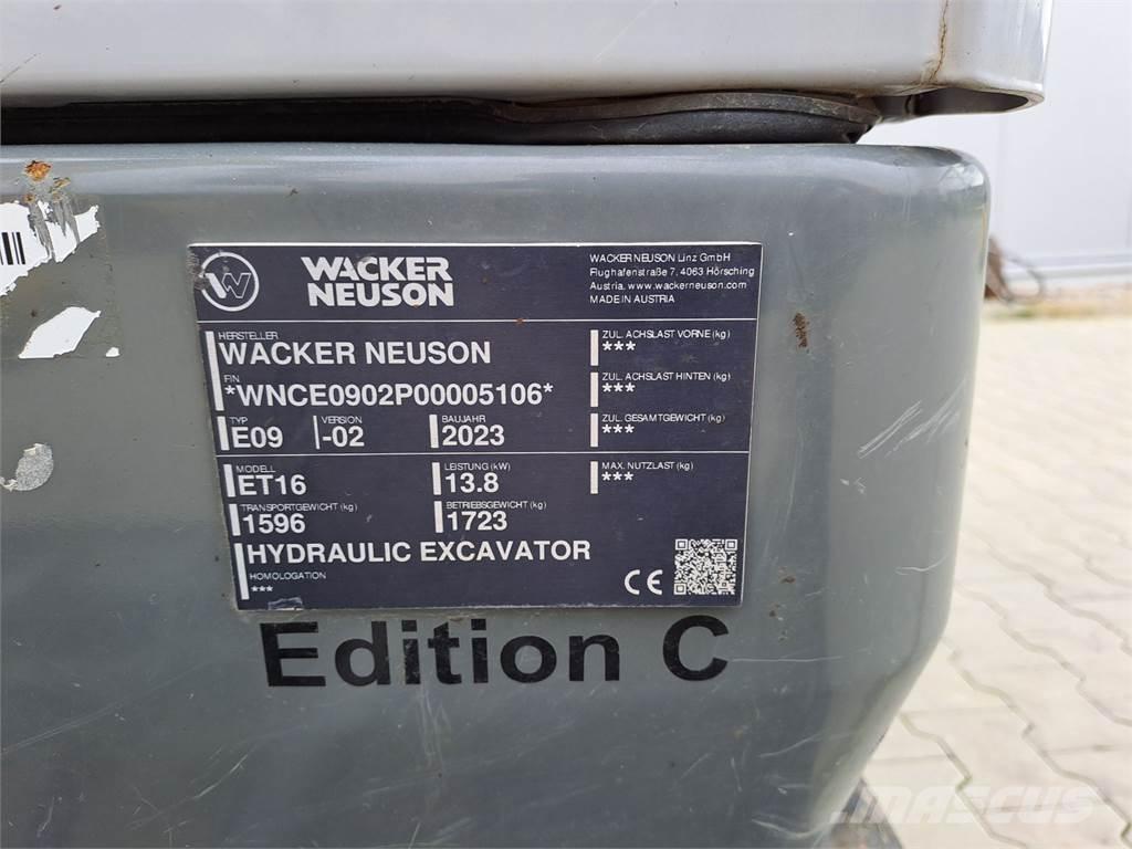 Wacker Neuson ET16 Gravemaskiner på larvebånd