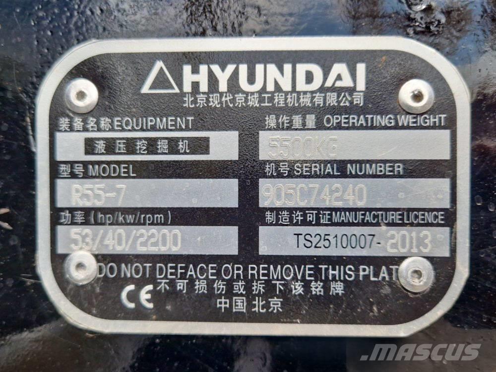 Hyundai R 155-7 Minigravemaskiner