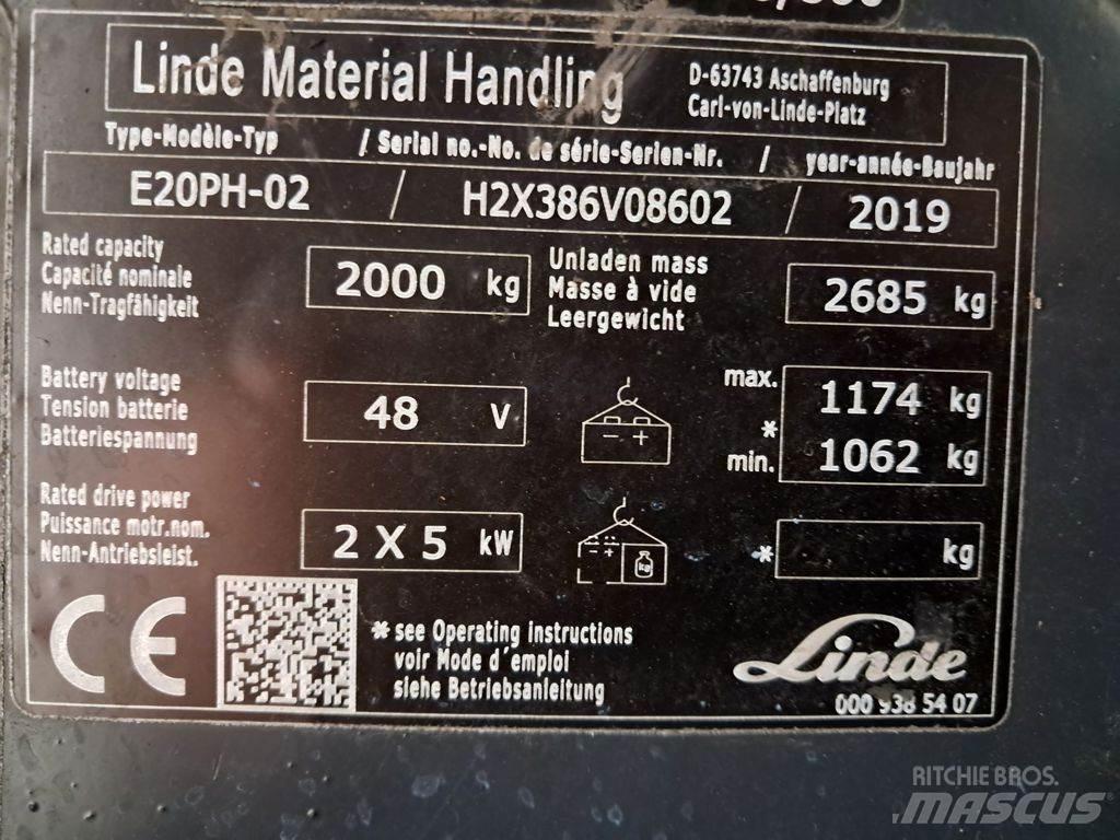 Linde E20PH-02 El gaffeltrucks