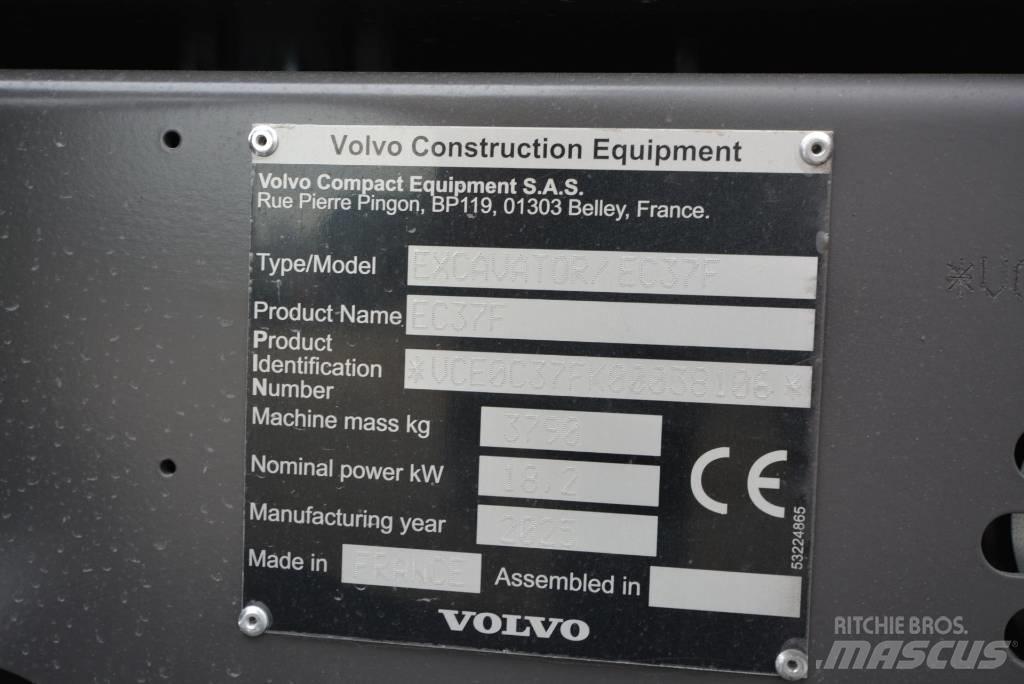 Volvo EC 37 F Aircon Minigravemaskiner