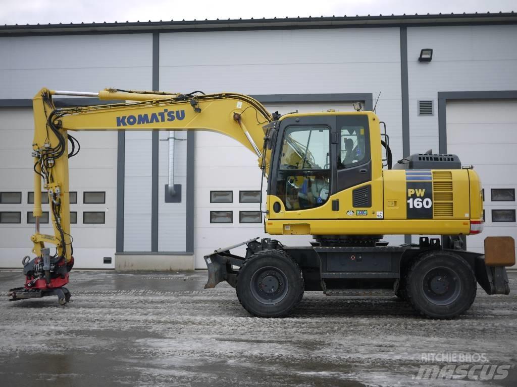 Komatsu PW 160-8 Gravemaskiner på hjul