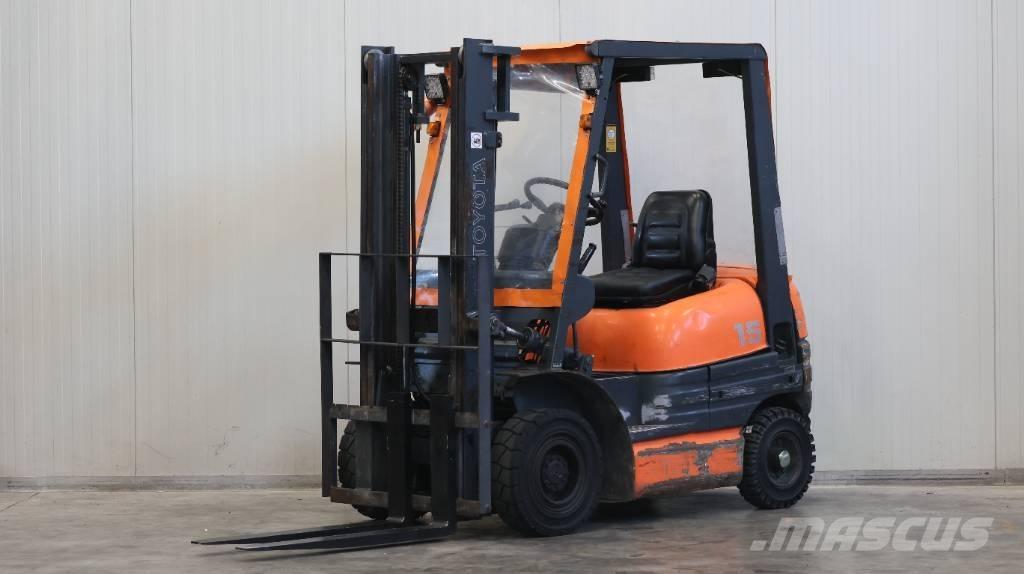 Toyota 6FDL15 Diesel gaffeltrucks