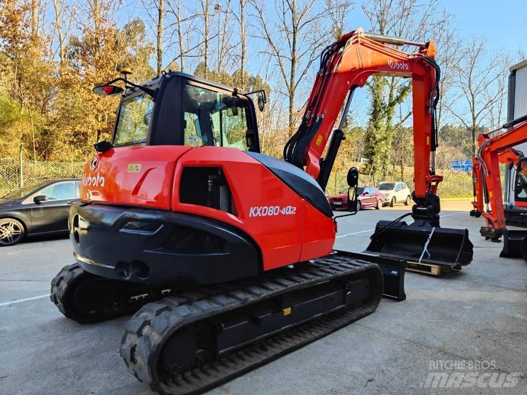 Kubota KX080-4a2 Midi-gravemaskiner 7t - 12t