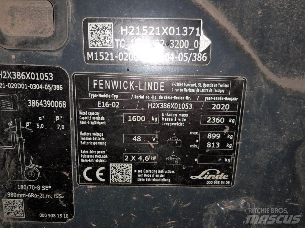 Linde E16-02 El gaffeltrucks