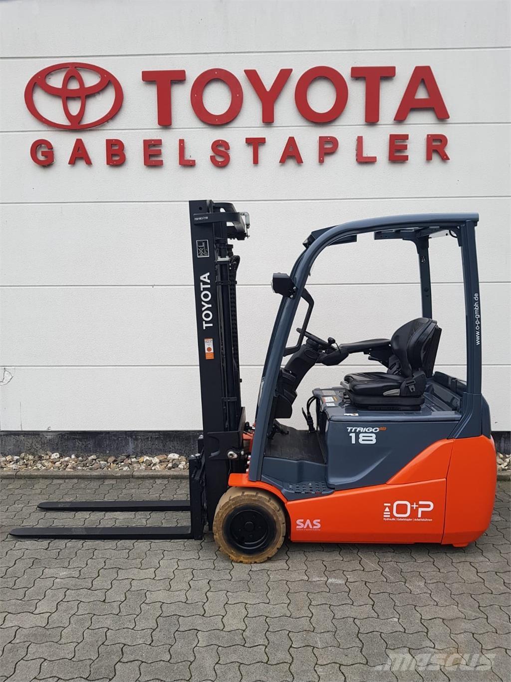 Toyota 8FBEKT18 El gaffeltrucks