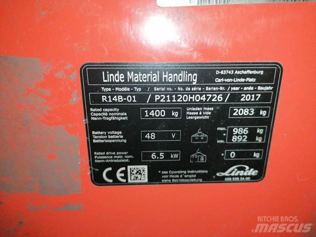 Linde R14B-01 Reachtruck