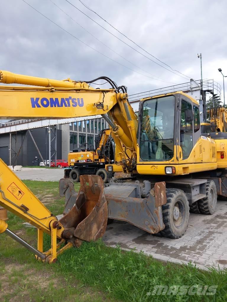 Komatsu PW 180-7EO Gravemaskiner på hjul