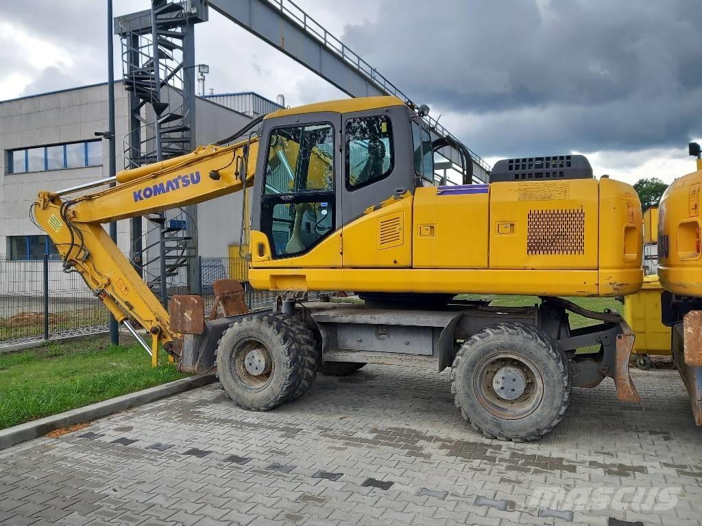 Komatsu PW 180-7EO Gravemaskiner på hjul