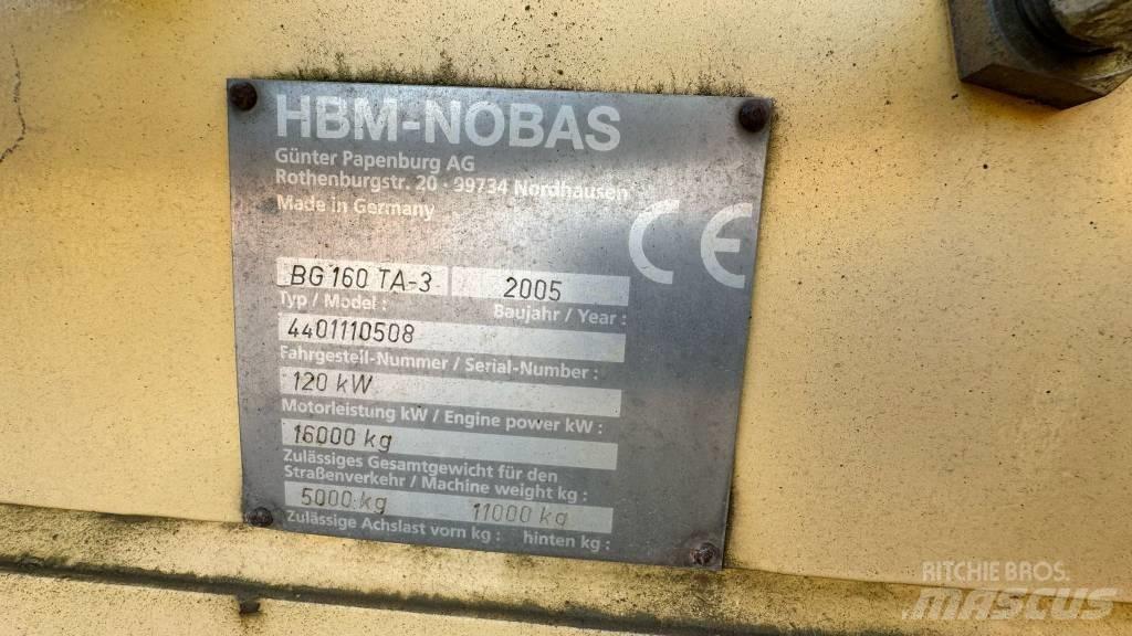 HBM-Nobas GB160TA-3 Vejhøvle / Gradere