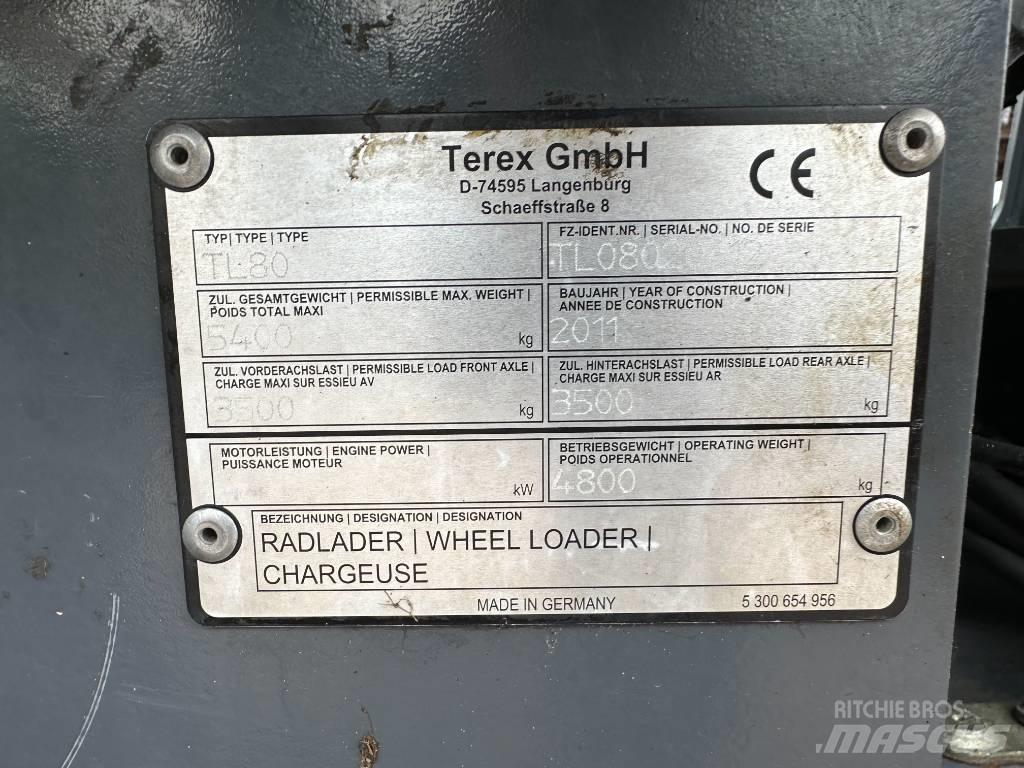 Terex TL 80 Læssemaskiner på hjul