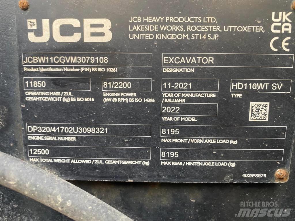 JCB 110 W Gravemaskiner på hjul