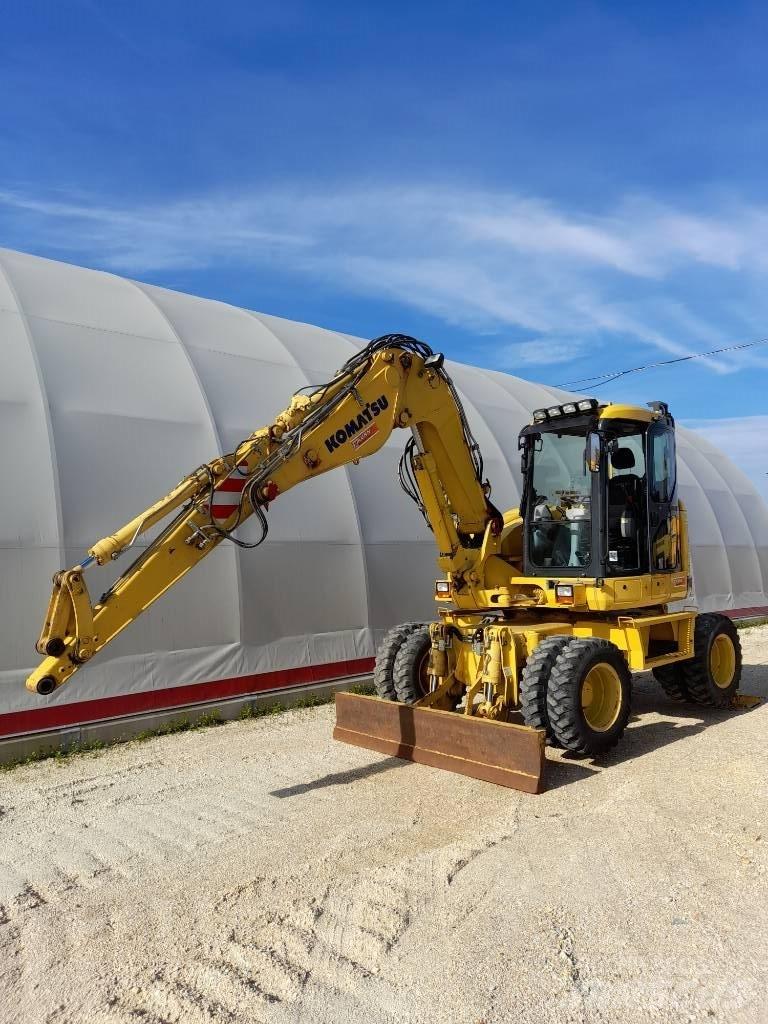 Komatsu PW118MR-8 Gravemaskiner på hjul
