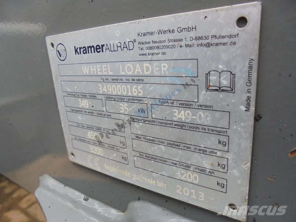 Kramer 550/349 Læssemaskiner på hjul