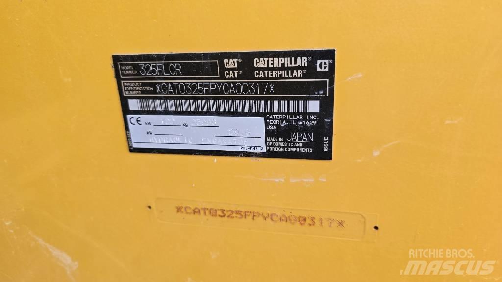 CAT 325 FL CR Gravemaskiner på larvebånd