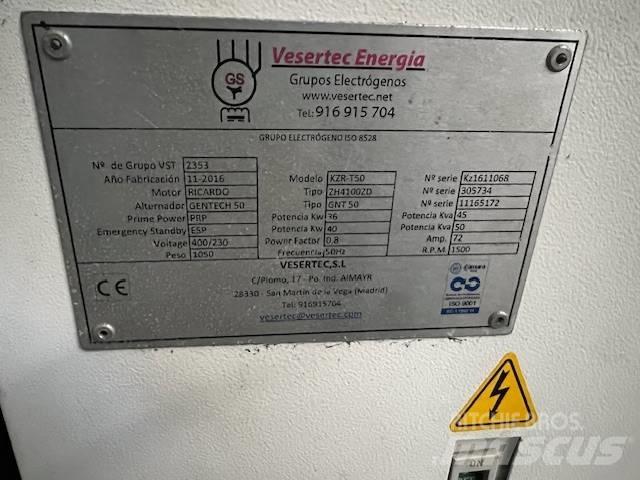 VESERTEC KZR-T50 Dieselgeneratorer