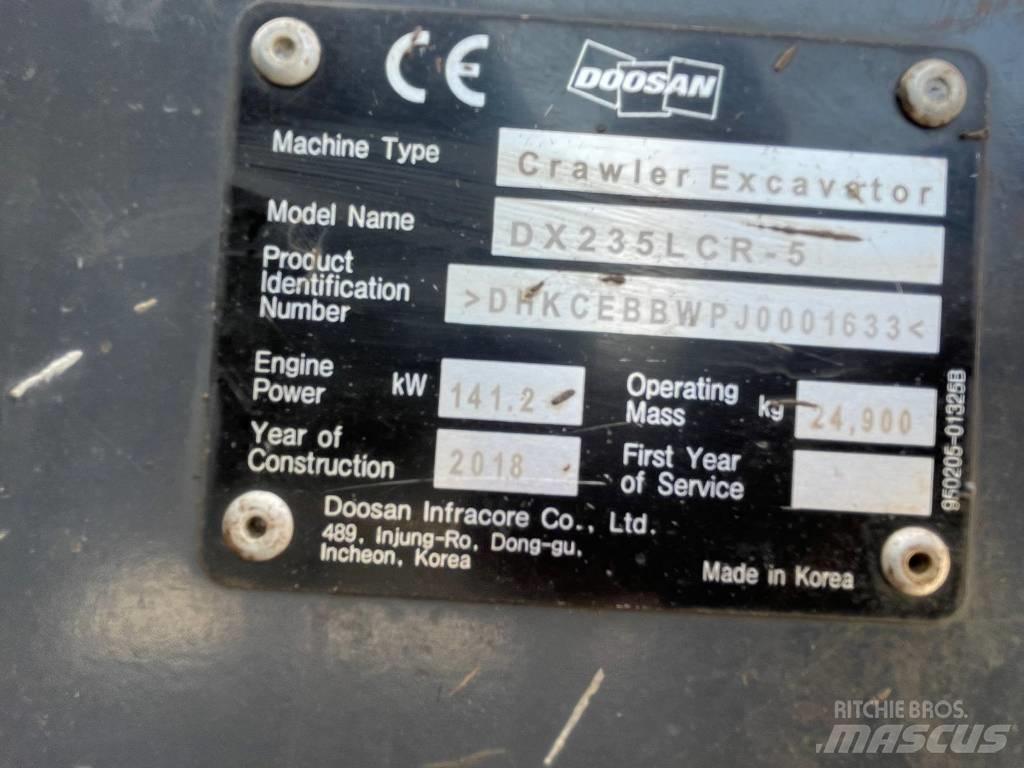 Doosan DX 235 LCR-5 Gravemaskiner på larvebånd