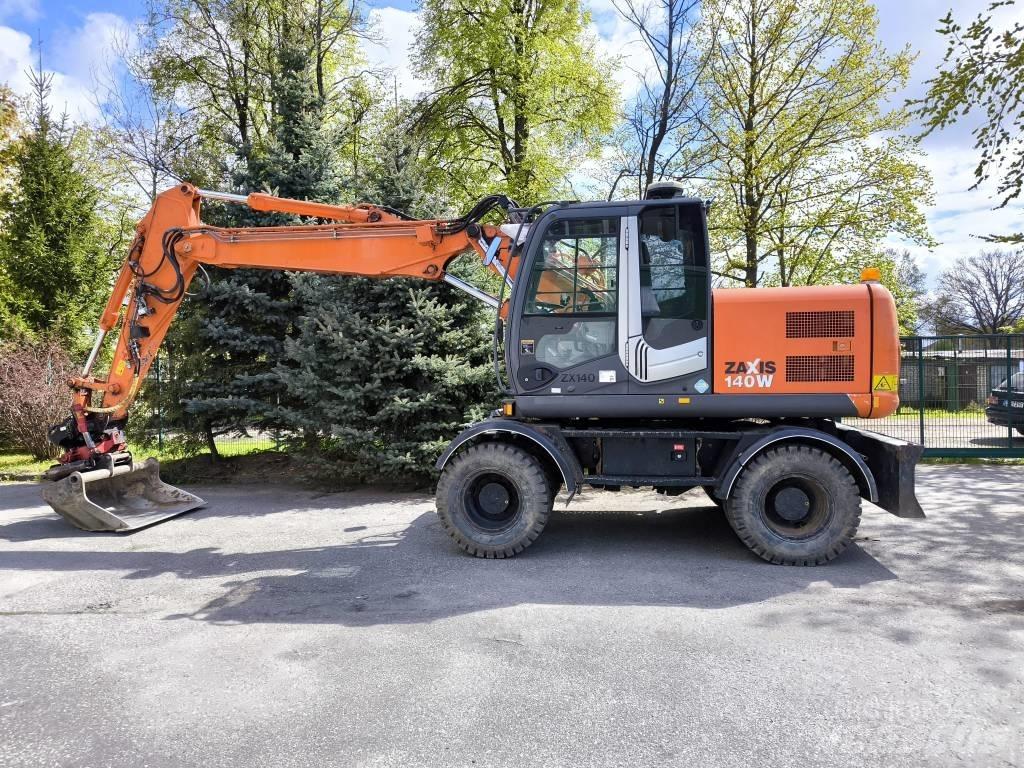 Hitachi ZX 140 W-3 Gravemaskiner på hjul