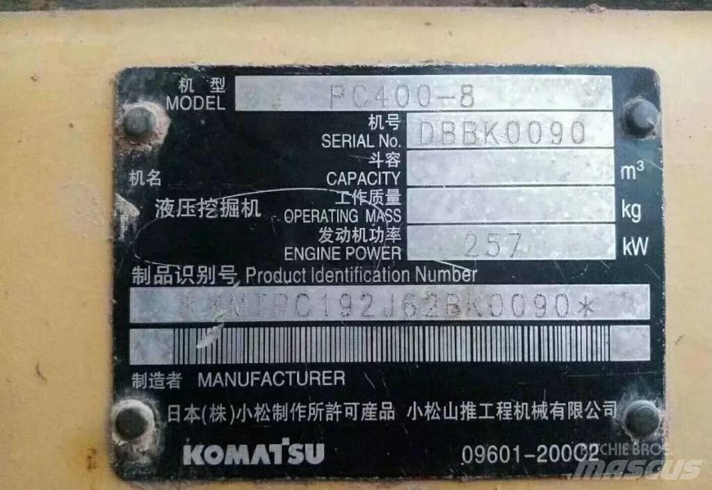 Komatsu PC400-8 Gravemaskiner på larvebånd