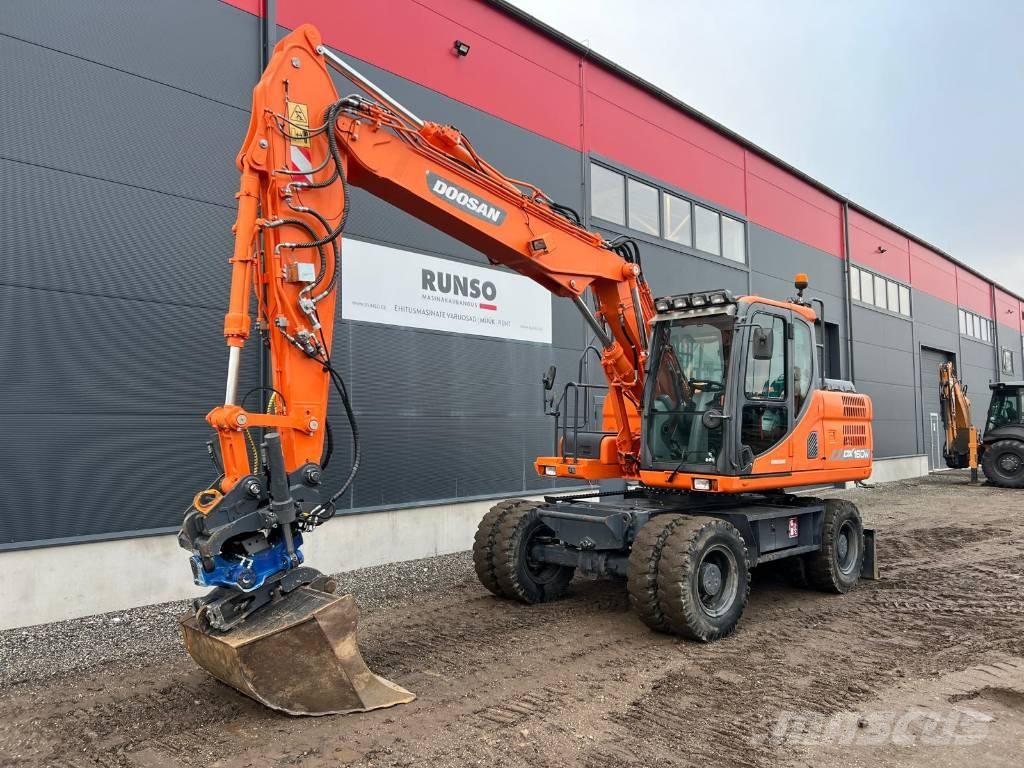 Doosan DX 160 W-3 Gravemaskiner på hjul