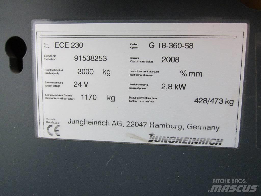 Jungheinrich ECE230 El gaffeltrucks