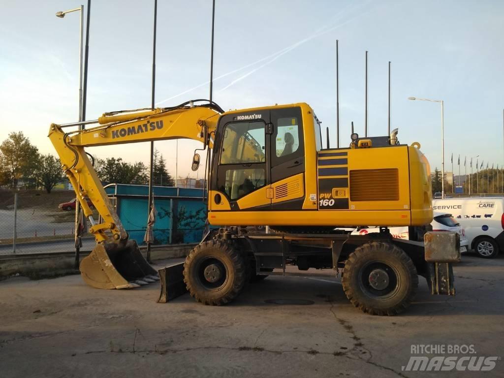 Komatsu pw160-11 Gravemaskiner på hjul