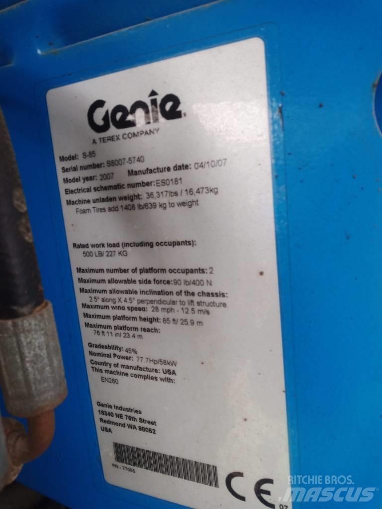 Genie S 85 Teleskoplifte