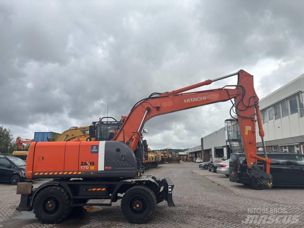 Hitachi ZX 170 W-3 Gravemaskiner på hjul