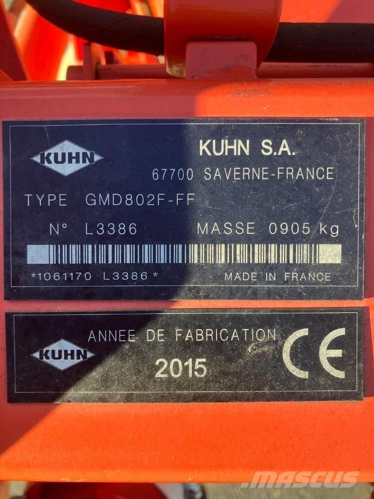 Kuhn GMD 802 F-FF Græsslåmaskiner