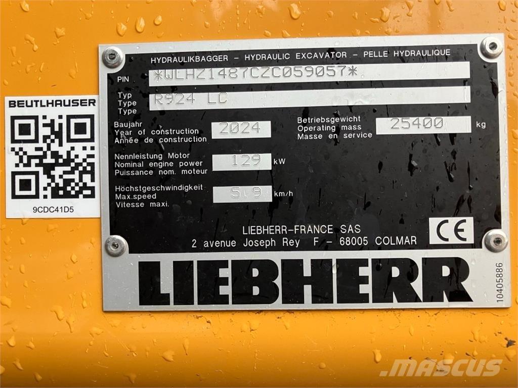 Liebherr R924 Gravemaskiner på larvebånd