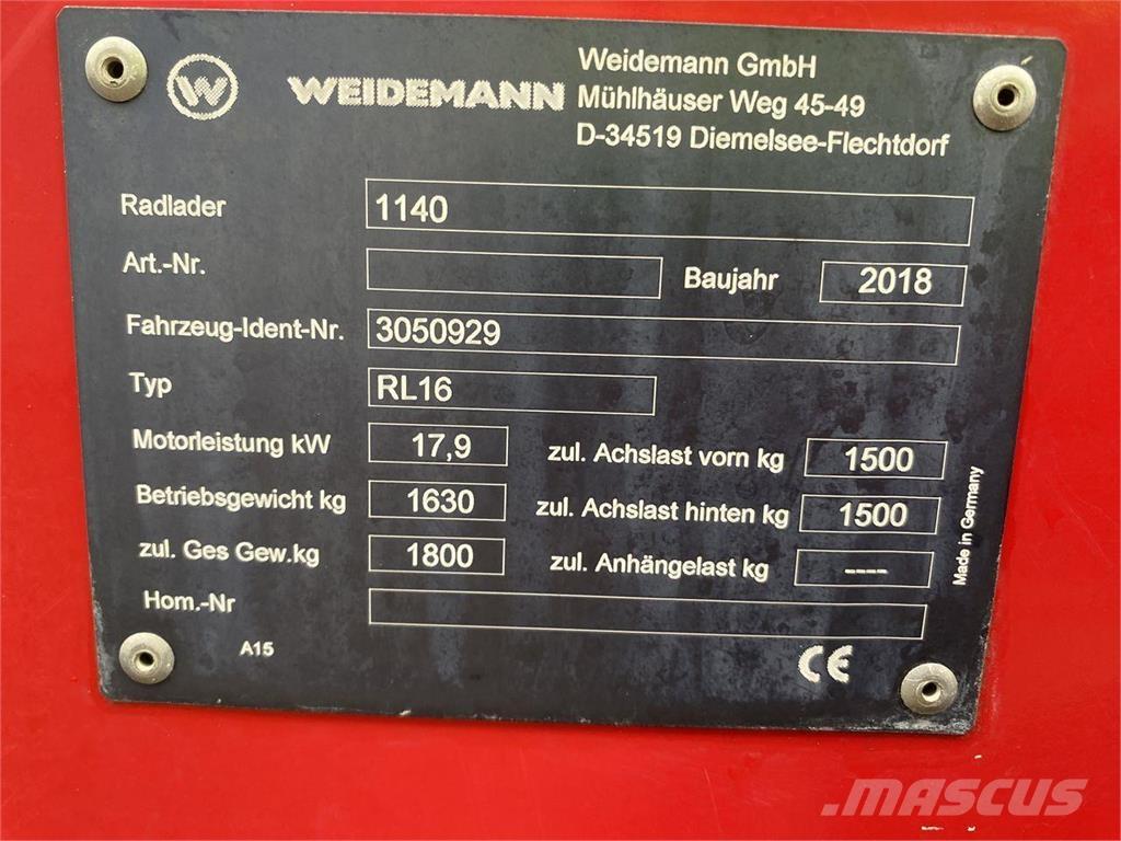 Weidemann 1140 Læssere