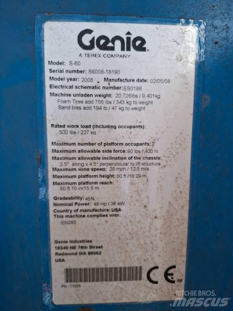 Genie S 60 Teleskoplifte